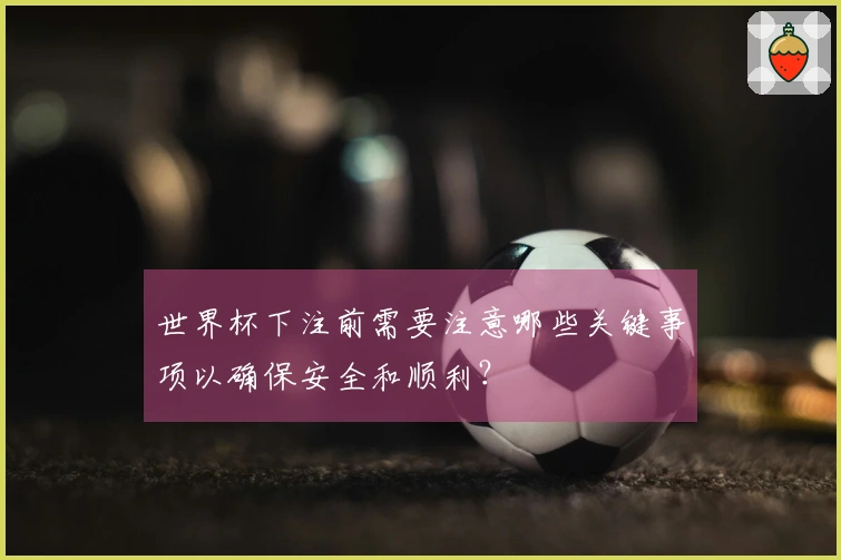 世界杯下注前需要注意哪些关键事项以确保安全和顺利？